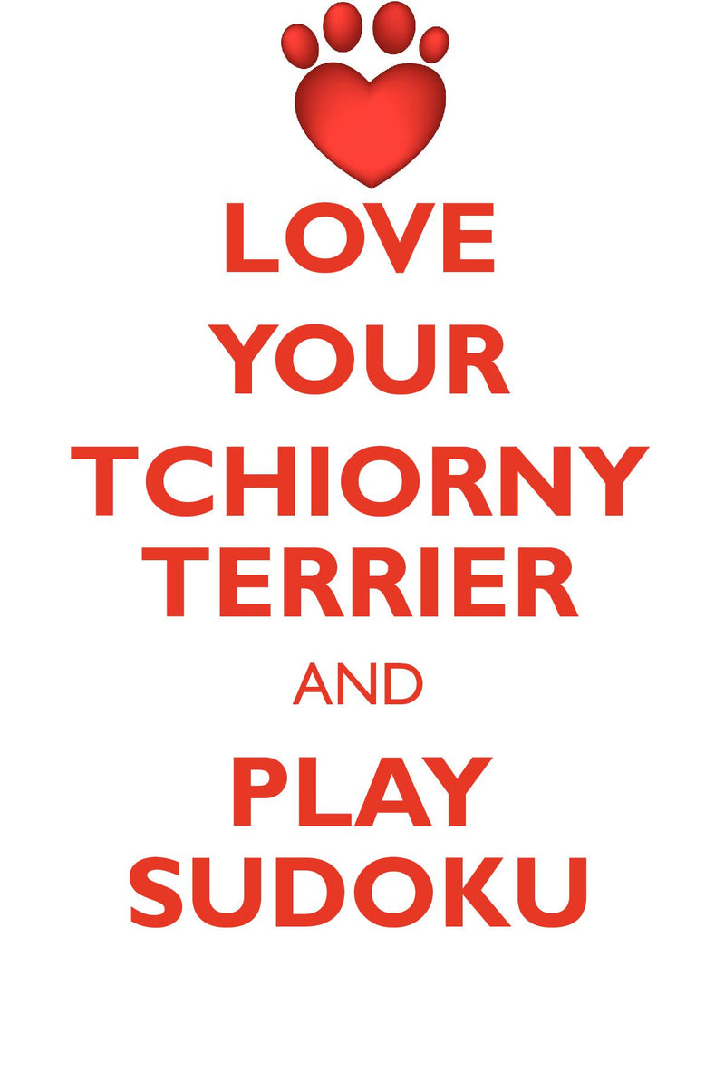 LOVE YOUR TCHIORNY TERRIER AND PLAY SUDOKU BLACK RUSSIAN TERRIER SUDOKU LEVEL 1 of 15