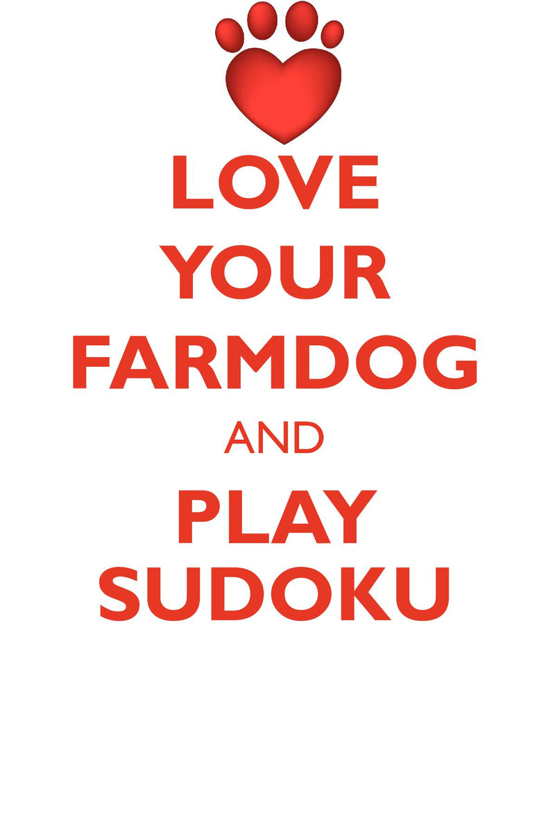 LOVE YOUR FARMDOG AND PLAY SUDOKU DANISH SWEDISH FARMDOG SUDOKU LEVEL 1 of 15