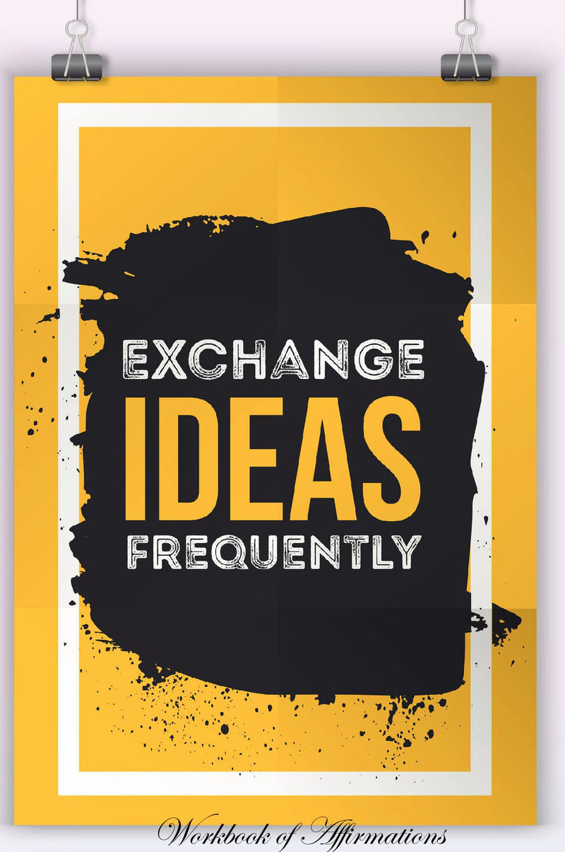 Exchange Ideas Frequently Workbook of Affirmations Exchange Ideas Frequently Workbook of Affirmations: Bullet Journal, Food Diary, Recipe Notebook, Planner, To Do List, Scrapbook, Academic Notepad