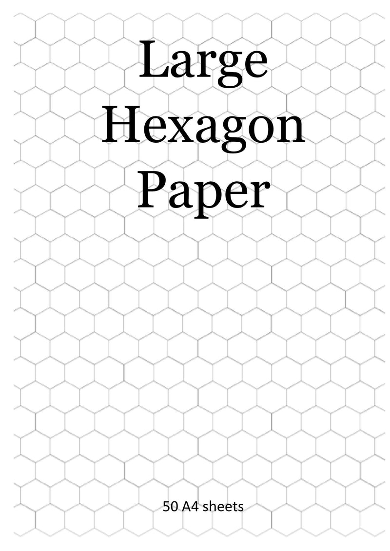 Large Hexagon Paper (50 pages)