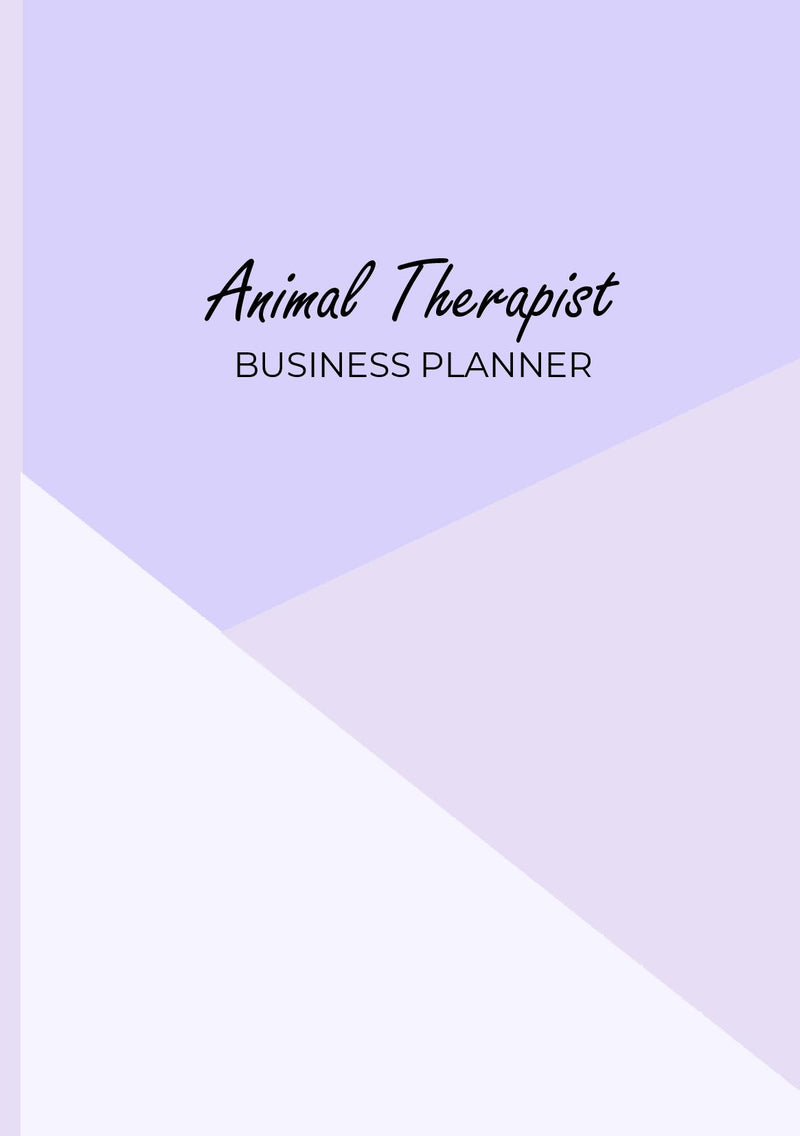 Animal Therapist Business Planner (A5 Purple)