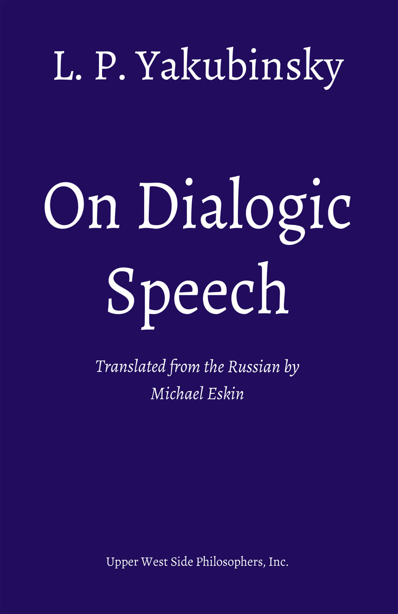 On Dialogic Speech