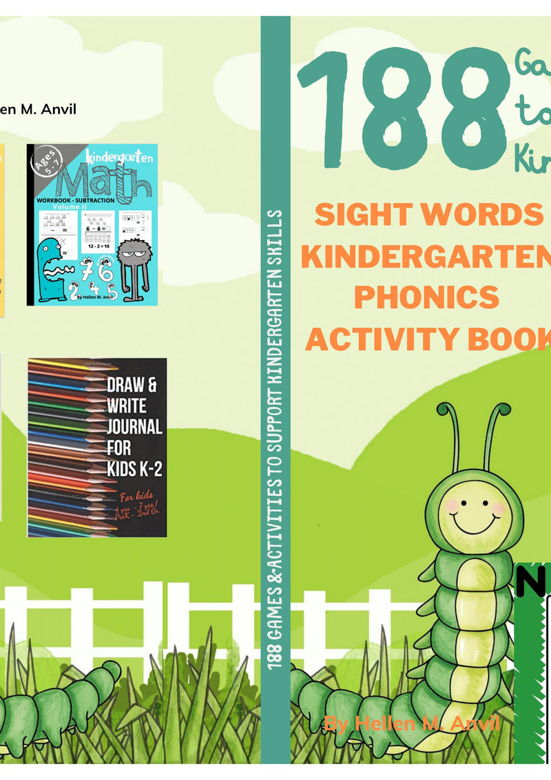 Sight Words Kindergarten & Phonics Activity Book