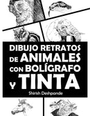 Dibujo retratos de animales con bolígrafo y tinta
