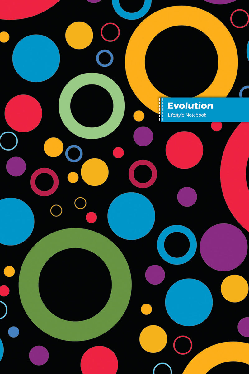 Evolution Lifestyle Notebook, Wide/Legal Ruled, Dotted Lines With 180 Write-in Pages (90 shts), Large 8 x 10 Inch (Book 1)