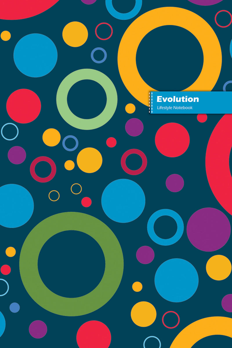 Evolution Lifestyle Notebook, Wide/Legal Ruled, Dotted Lines With 180 Write-in Pages (90 shts), Large 8 x 10 Inch (Book 2)